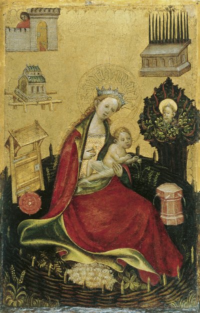 Bahçedeki Bakire ve Çocuk by Westphalian Master