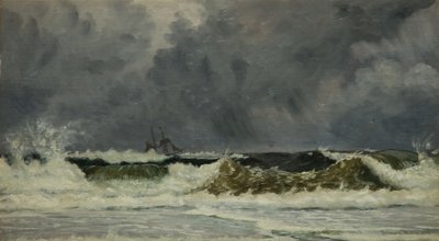 Sert Hava - Jutland Sahili, 1884. by Whitworth Wallis