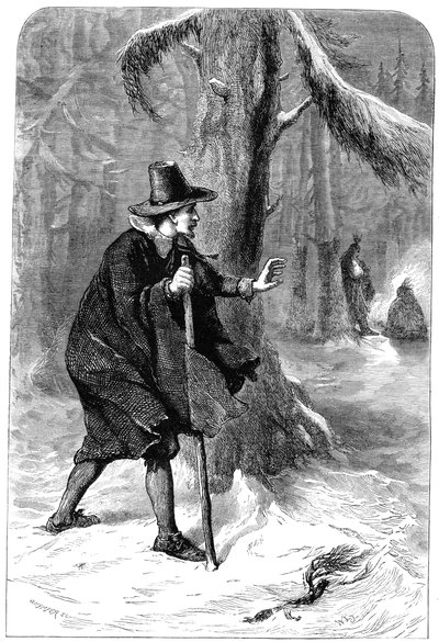 Ormandaki Roger Williams, Amerika, c1630s c1880 by Whymper