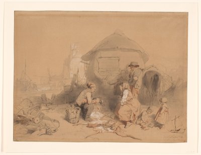 Dönüştürülmüş bir teknede sahilde konuşma by Wijnand Nuijen (signed by artist)
