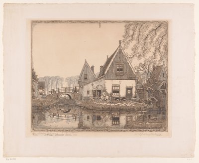 Güzel kilit (nesnedeki orijinal başlık) by Wijnand Otto Jan Nieuwenkamp (signed by artist)