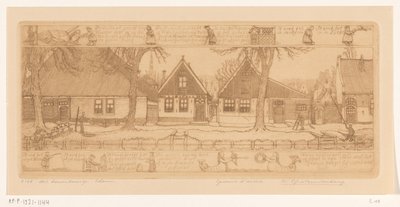 Çiftçi Mahallesi, Edam (nesne üzerindeki orijinal başlık) by Wijnand Otto Jan Nieuwenkamp (signed by artist)