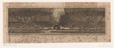 Jogyakarta'daki padişah sarayının bahçesindeki waringin ağaçları Padişahın sarayında (orijinal adı) by Wijnand Otto Jan Nieuwenkamp (signed by artist)