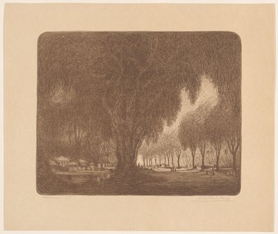 Weltevreden (nesne üzerindeki orijinal başlık) by Wijnand Otto Jan Nieuwenkamp (signed by artist)