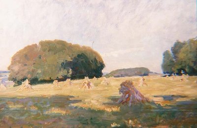 Tarladaki Saman Yığınları by Wilfred Gabriel de Glehn