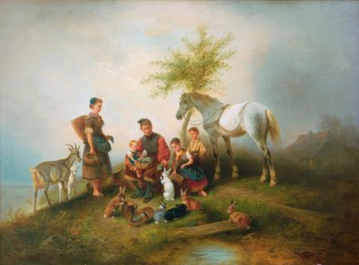 Besleme zamanı by Wilhelm Alexander Meyerheim