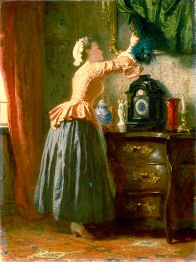 Bir Hizmetçi, 19. yüzyıl. by Wilhelm Amberg
