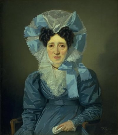 Nathanson doğumlu Cathrine von Halle by Wilhelm Bendz
