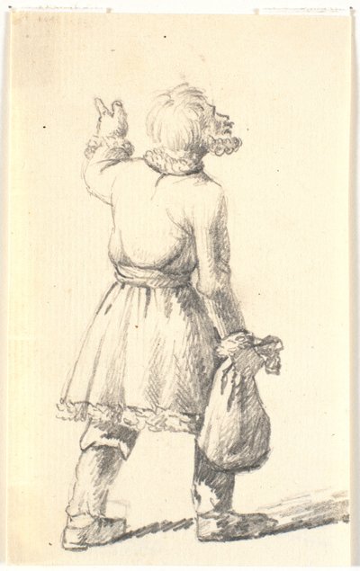 Çuvalla yürüyen adam by Wilhelm Bendz
