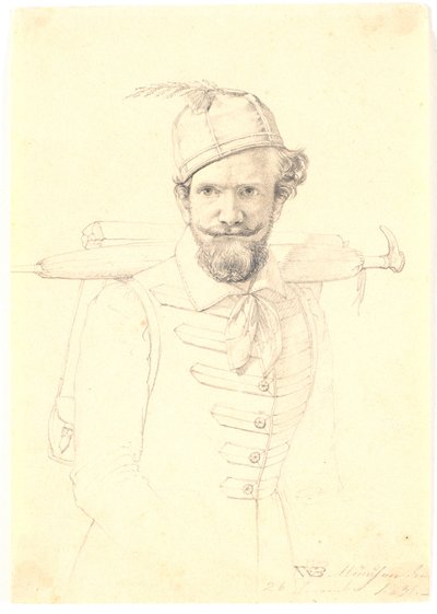 Tornyster ile otoportre by Wilhelm Bendz