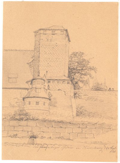 Kule binası. nürnberg by Wilhelm Bendz