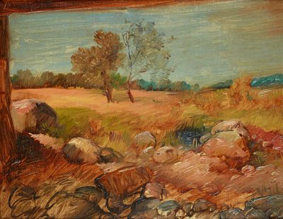 Bir ahırdan görünüm by Wilhelm Busch