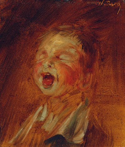 çığlık atan çocuk by Wilhelm Busch