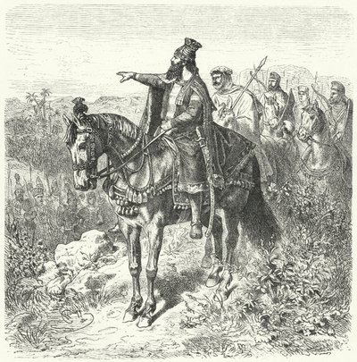Büyük Kiros, Pers İmparatoru (gravür) by Wilhelm Camphausen
