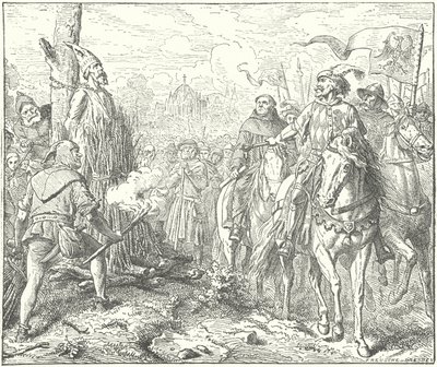 Jan Hus'un infazı by Wilhelm Camphausen