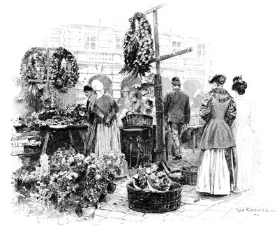 Çiçek Pazarı, 1901. by Wilhelm Gause