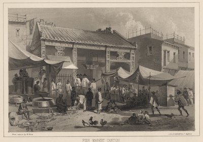 Balık Pazarı Kantonu, 1855 by Wilhelm Joseph Heine