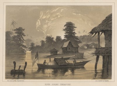 Jurono Nehri, Singapur, 1855 by Wilhelm Joseph Heine