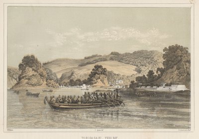 To-Ri-Ga-Sa-Ki, Yedo Körfezi, 1855 by Wilhelm Joseph Heine