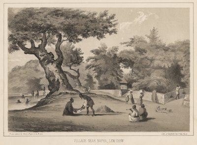 Napha Yakınındaki Köy, Lew Chew, 1855 by Wilhelm Joseph Heine