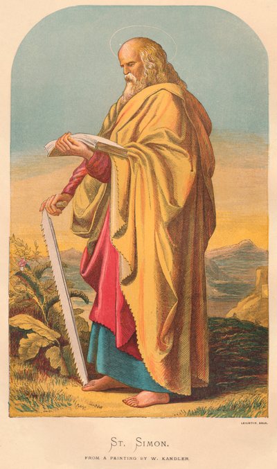 St. Simon, 19. yüzyılın ortaları. by Wilhelm Kandler