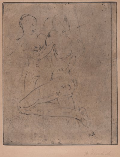 Tecavüz II (soygun II, kadın yarısı) by Wilhelm Lehmbruck