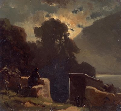 ay manzarası by Wilhelm Lichtenheld