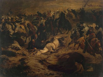 Blücher Ligny yakınlarında yaralandı by Wilhelm Lindenschmit der Jüngere