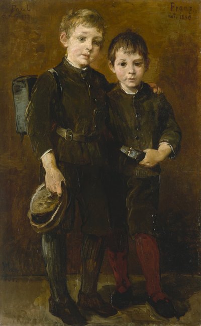 Sanatçının oğullarının portresi by Wilhelm Marc