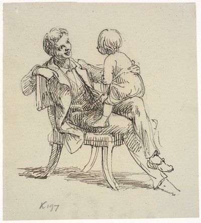 Çocuk dik sürüyor by Wilhelm Marstrand