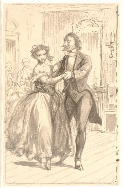 Balede ilk çift by Wilhelm Marstrand