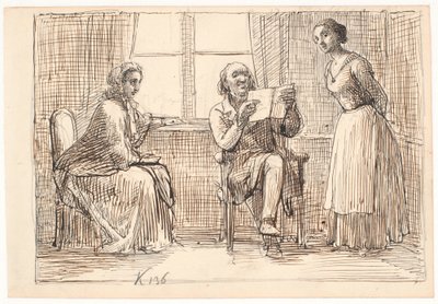 Garip bir mektup by Wilhelm Marstrand