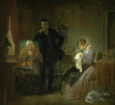 talibin ziyareti by Wilhelm Marstrand