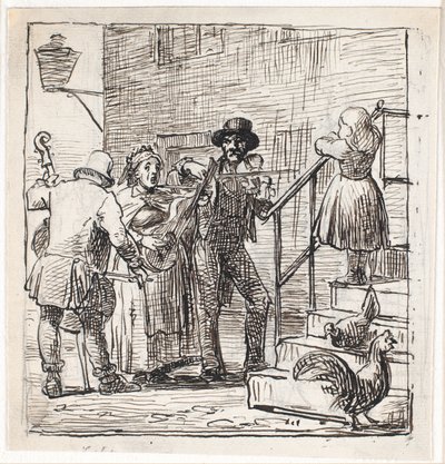 Sokak müzisyenleri by Wilhelm Marstrand