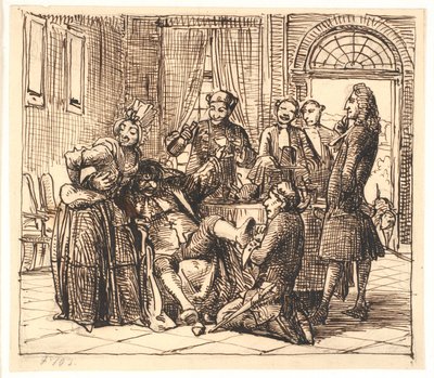 Jeppe, icra memurunun asılmasını talep ediyor by Wilhelm Marstrand