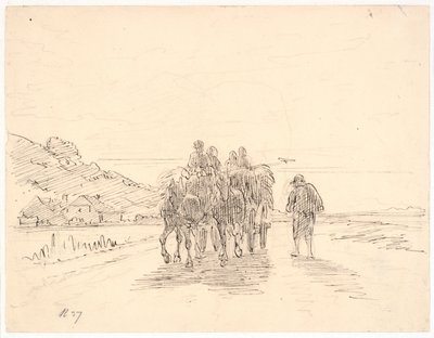 Tahıl eve sürülür by Wilhelm Marstrand