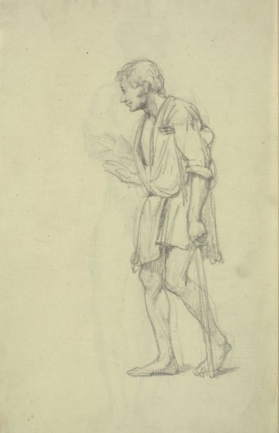 sakat. Şekil çalışmaları by Wilhelm Marstrand