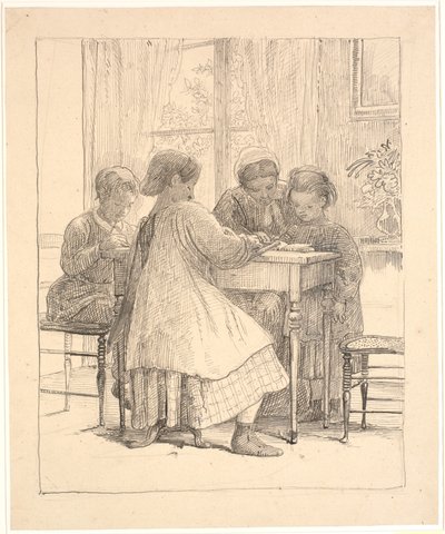Ödev by Wilhelm Marstrand