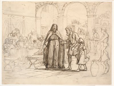 Büyük Akşam Yemeği benzetmesi by Wilhelm Marstrand