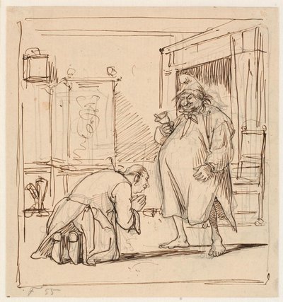 Peder paars 1. kitap 4. şarkı indir. Per Degn, icra memuru tarafından kaydedilir by Wilhelm Marstrand