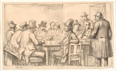 Bir handa politikacılar by Wilhelm Marstrand