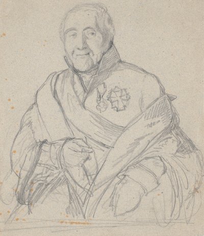 Bornemann gizli konferans konsey üyesi tarafından portre çalışması by Wilhelm Marstrand