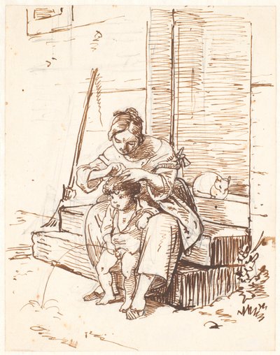 Roma sokak sahnesi by Wilhelm Marstrand