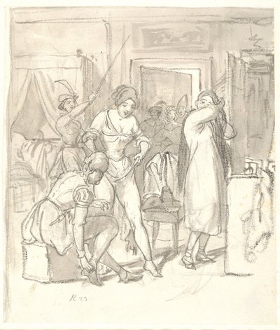 Karnaval için kız kardeşlerin kıyafetleri by Wilhelm Marstrand