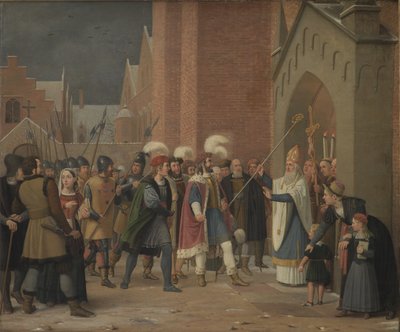 Svend Estridsen ve Piskopos Vilhelm by Wilhelm Marstrand