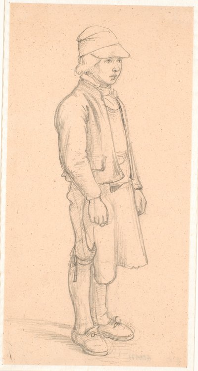 kap ile İsveçli çocuk by Wilhelm Marstrand