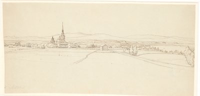 Dalarna'da Mora'ya doğru bakış by Wilhelm Marstrand
