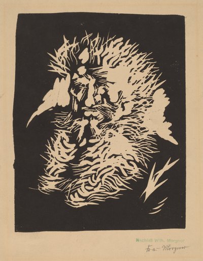 Sakallı adam by Wilhelm Morgner