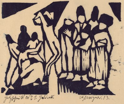 çarmıha germe by Wilhelm Morgner