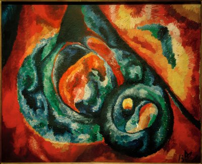 Büyük Astral Kompozisyon I. by Wilhelm Morgner